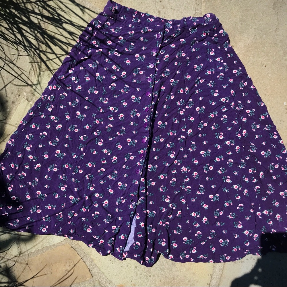 Trendy Button Down Maxi Skirt